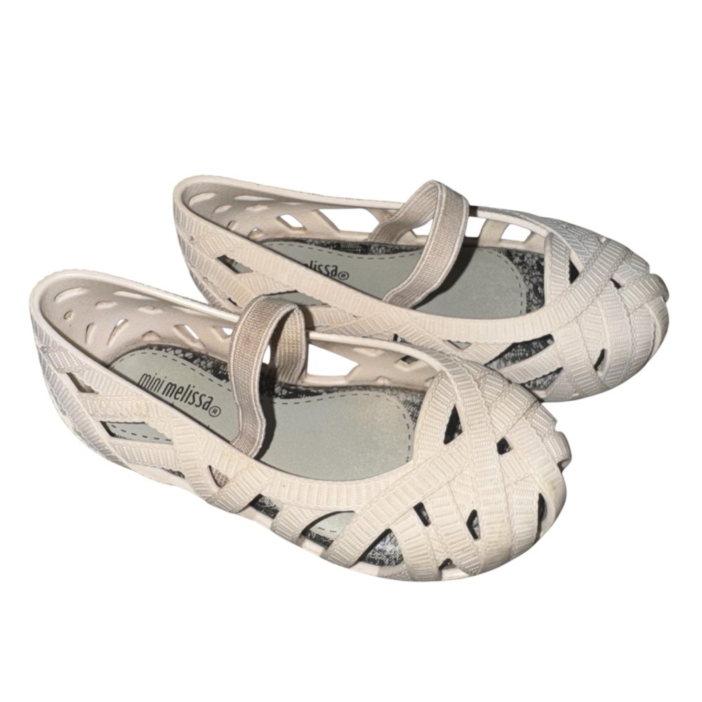 Mini Melissa Kids Cream Sandals